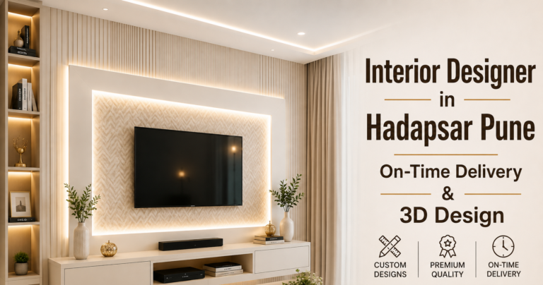 Interior Designer in Hadapsar Pune – On-Time Delivery & 3D Design